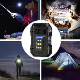 Lanterna Reincarcabila Tip Breloc 800 Lumeni, Baterie 800 mAh, Rezistenta la Umiditate, Metal si ABS, 8 Moduri de Iluminare, Functie SOS, Magnet - 4