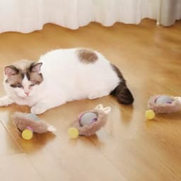 Jucarie Inteligenta pentru Pisici, Minge Electrica Autonoma cu Lumini, Senzor de Obstacole, Reincarcabila - 3