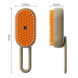 Perie cu Abur pentru Animale de Companie, Indeparteaza Parul, Curatare, Incarcare USB-C, Maner Rotativ 360, 12 x 6.5 cm - 3