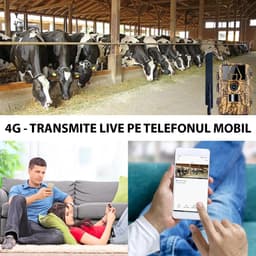 Camera de vanatoare, Rezolutie 8K, Foto 60MP, SIM 4G iOS si Android, IR Nocturna 30M, IP66 Impermeabila, Senzor Ultra-rapid 0.2 Secunde, Card Memorie - imagine 7