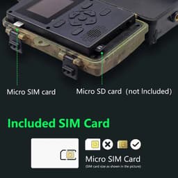 Camera de vanatoare, Rezolutie 8K, Foto 60MP, SIM 4G iOS si Android, IR Nocturna 30M, IP66 Impermeabila, Senzor Ultra-rapid 0.2 Secunde, Card Memorie - imagine 4