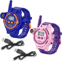 Set Ceasuri Walkie Talkie, Compas si Lanterna, 200M, USB, Alarma - 2