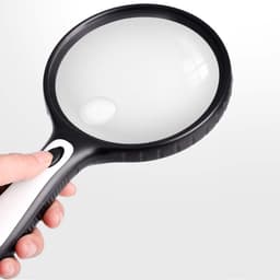 Lupa mare rotunda cu 4 LED-uri, marire 5X - 15X, 4 baterii AAA, diametru 14.6 cm - imagine 8