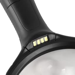 Lupa mare rotunda cu 4 LED-uri, marire 5X - 15X, 4 baterii AAA, diametru 14.6 cm - imagine 7