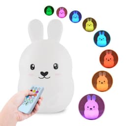 Lampa de veghe iepuraș LED cu telecomanda