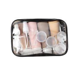 Set 17 Recipiente Calatorie, Rezistente la Scurgeri, Maleabile, Perie Curatare, Gentuta Cosmetice - imagine 7
