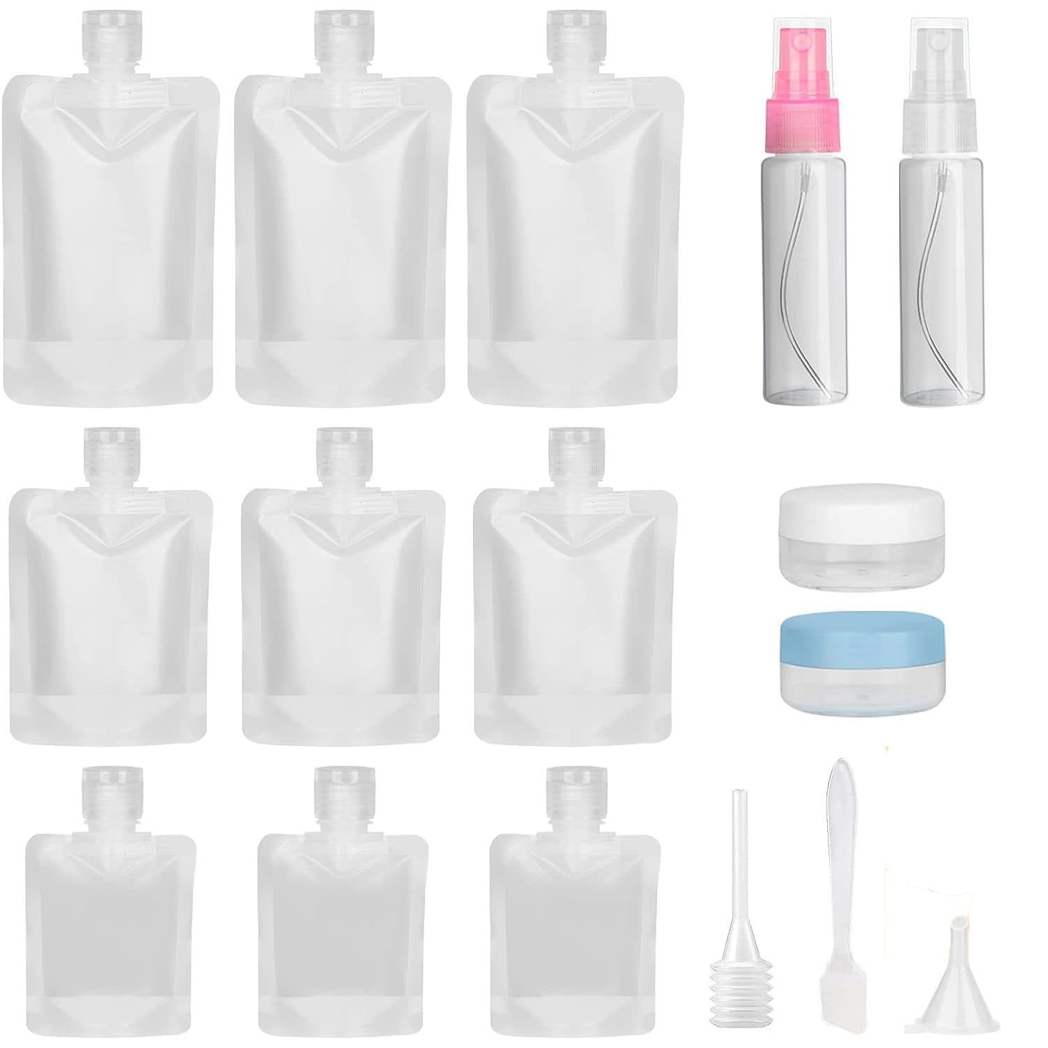 Set 16 Recipiente Calatorie, Rezistente la Scurgeri, Organizare Produse cosmetice