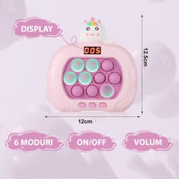 Jucarie Pop It Electronica cu Display, 999+ de nivele diferite, 6 moduri de joc - 3