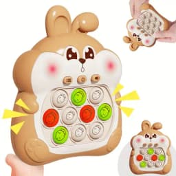 Pop It Jucarie Electronica, 999 de Nivele Fiferite, 7 Moduri de Jocuri Noi, Model Iepuras - 2