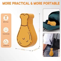 Sticlă de apă pentru câini, compactă și ușor de transportat