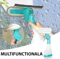 Stergator de geamuri 4 in 1 cu pulverizator