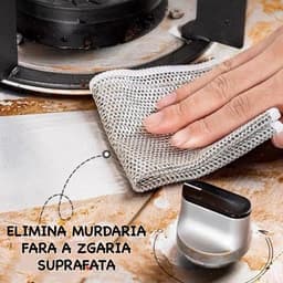 Set 4 Lavete Abrazive care Nu Zgarie, Reutilizabile, Indeparteaza Grasimea si Arsura, Curata Legume - 3