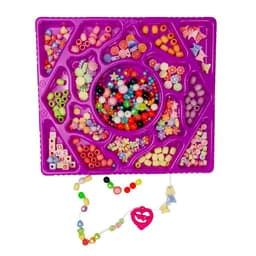 Set Creativ de Margele pentru Bratari si Coliere, 600 Piese, 16 Culori si Marimi Diferite, 30x27x3.5 cm - 3