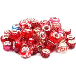 Set creativ de Facut Bratari si Coliere, 153 Piese, Charmuri Diferite, Cutie Depozitare, 23 x 14 cm - 4