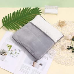 Incalzitor de Picioare, Incalzire Rapida, Lavabil, Moale, Confortabil, Portabil, Incarcare USB, 30 x 29 cm, Gri - imagine 6