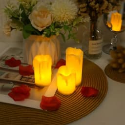 Set 3 umanari LED pentru decor romantic, fără fum