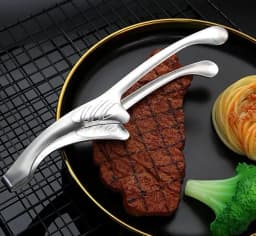 Cleste pentru gratar, Otel inoxidabil, 25.5 cm X 3 cm, Argintiu - 4