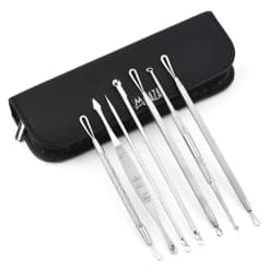 Set de 7 Pensete pentru Extractie Puncte Negre, Cosuri, Acnee, Inox - 3