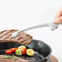 Cleste pentru gratar, Otel inoxidabil, 25.5 cm X 3 cm, Argintiu - 2