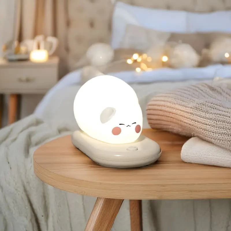 Lampa de Veghe Copii, Reincarcabila, Pisicuta Draguta, Senzor Tactil, 3 Niveluri de Luminozitate, LED