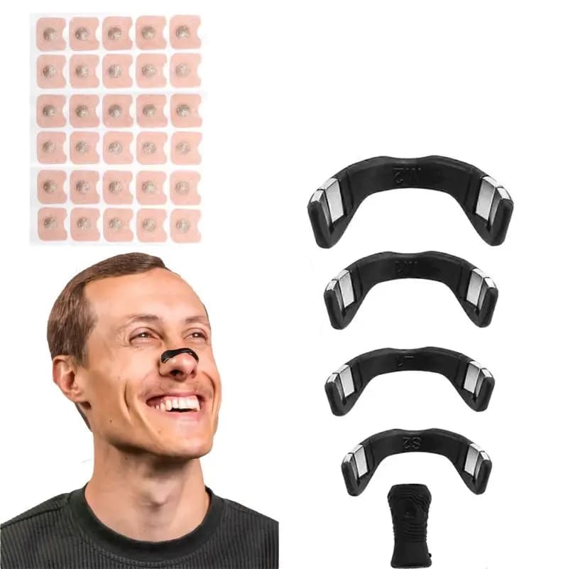 Dilatator Nazal Antisforait, Mareste Capacitatea Respiratorie, Ajuta cu Deviatia de Sept, 60 de Plasturi, Marimi Diferite