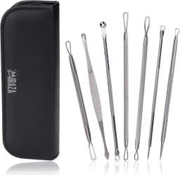 Set de 7 Pensete pentru Extractie Puncte Negre, Cosuri, Acnee, Inox - 4