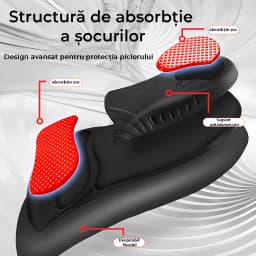 Branțuri cu tehnologie avansată de absorbție șocuri, protecție picioare