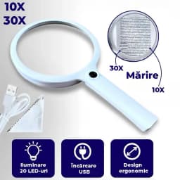 Pachet lupă mare cu cablu USB-C