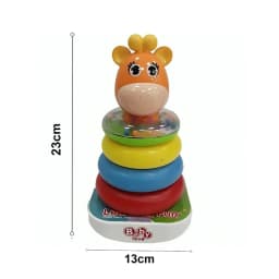 Jucărie bebeluși piramidă girafă 23 cm înălțime