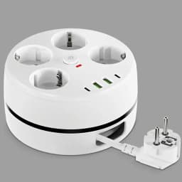 prelungitor 8 in 1 Miraza alb cu USB