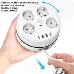 prelungitor Miraza disc rotativ si cablu