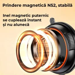 suport auto magnetic telefon universal cu inel metalic inclus